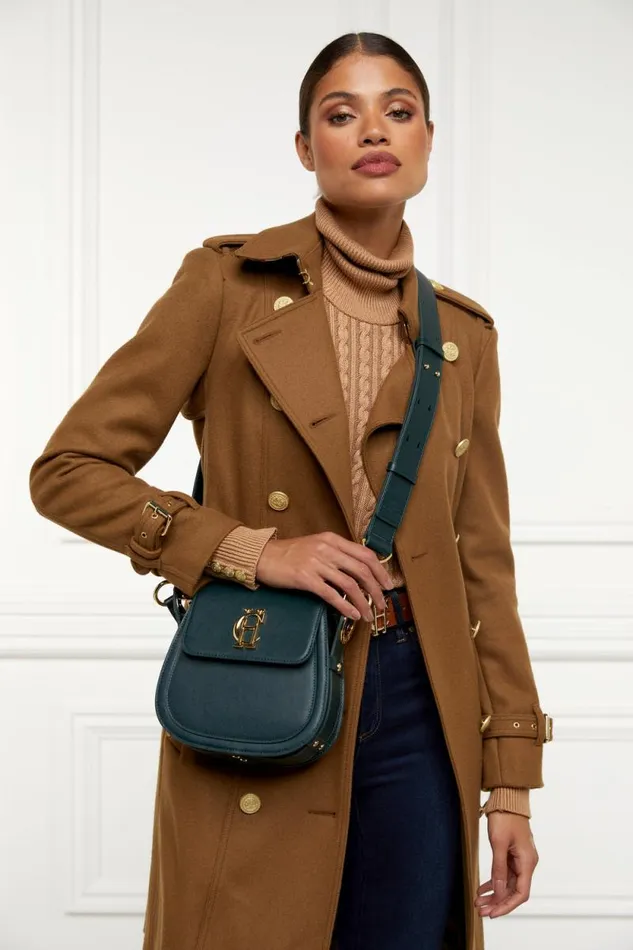 Women Chelsea Saddle Bag Emerald Holland Cooper Crossbody Bags