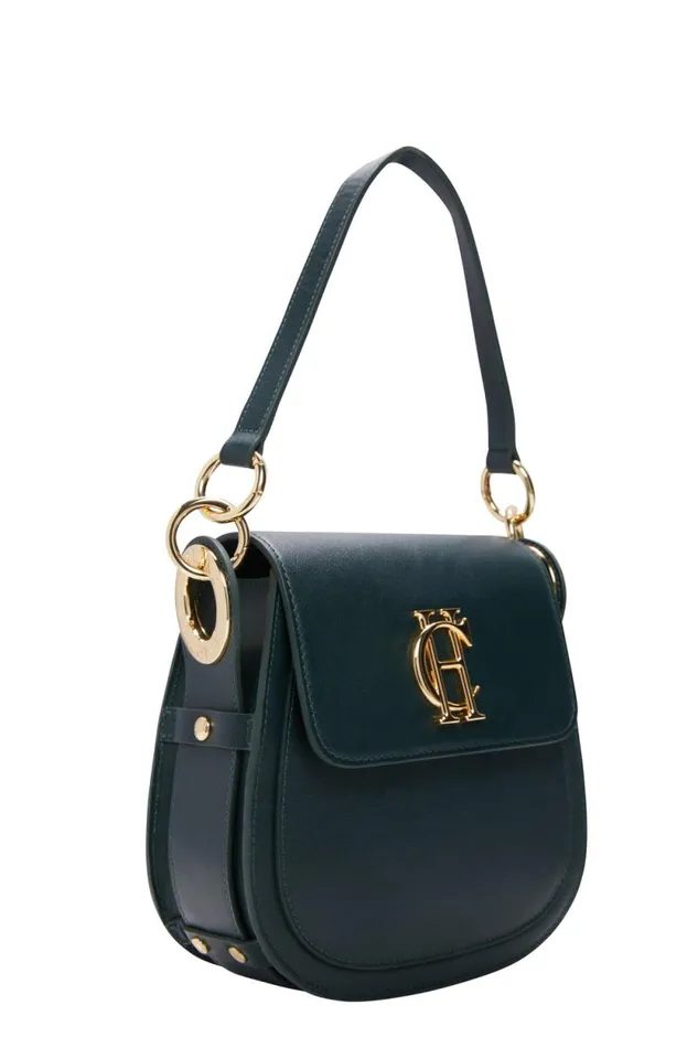 Women Chelsea Saddle Bag Emerald Holland Cooper Crossbody Bags