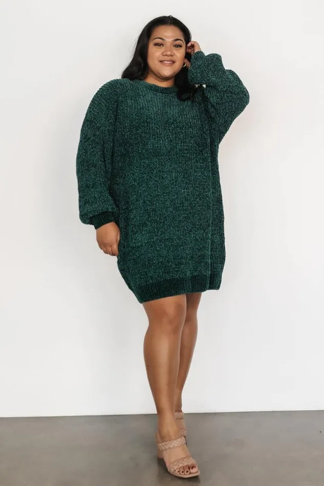 Women Christa Sweater Dress Emerald Baltic Born Short Dresses Women Christa Sweater Dress Emerald Baltic Born Short Dresses