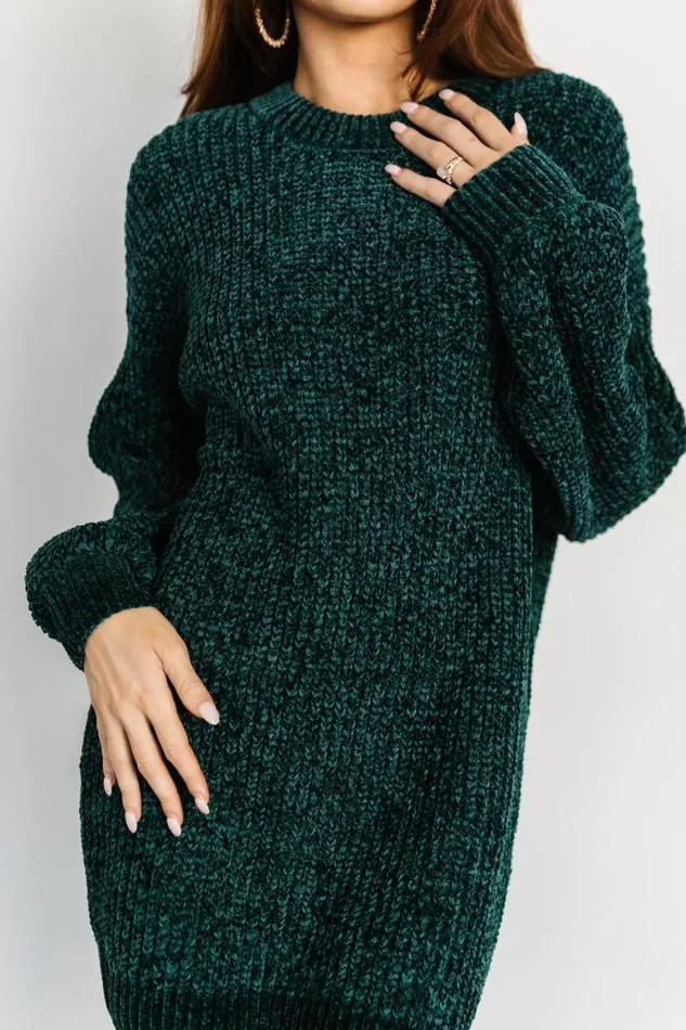 Women Christa Sweater Dress Emerald Baltic Born Short Dresses Women Christa Sweater Dress Emerald Baltic Born Short Dresses