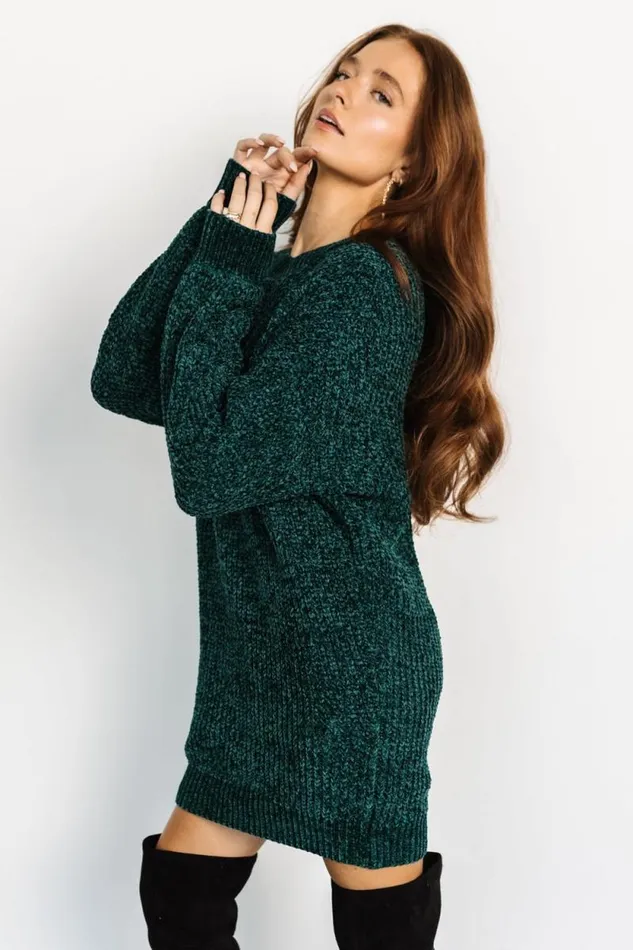 Women Christa Sweater Dress Emerald Baltic Born Short Dresses Women Christa Sweater Dress Emerald Baltic Born Short Dresses