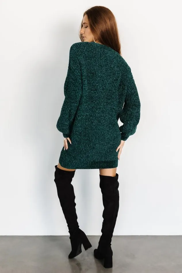 Women Christa Sweater Dress Emerald Baltic Born Short Dresses Women Christa Sweater Dress Emerald Baltic Born Short Dresses