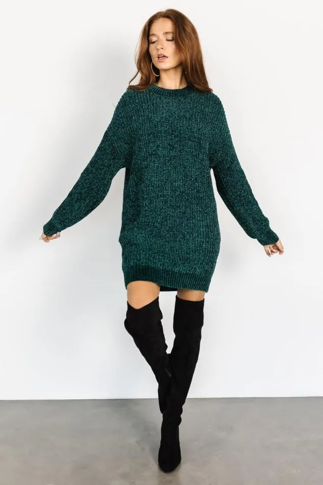 Women Christa Sweater Dress Emerald Baltic Born Short Dresses Women Christa Sweater Dress Emerald Baltic Born Short Dresses