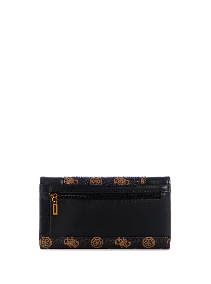 Women Clutches GUESS Black Brown Noelle Multi Clutch Women Clutches GUESS Black Brown Noelle Multi Clutch