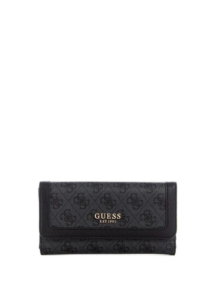 Women Clutches GUESS Coal Logo Zadie Multi Clutch
