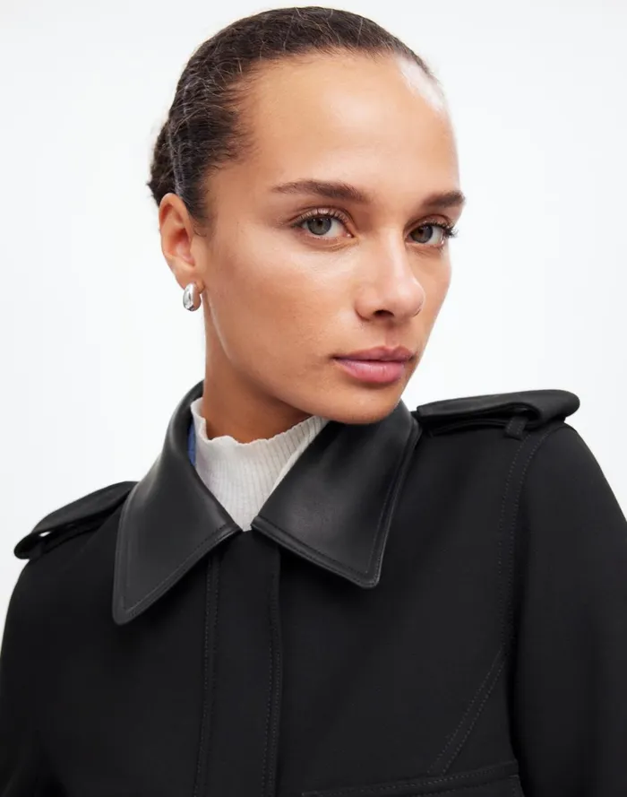 Women Coats Jackets Madewell Shrunken Utility Jacket True Black