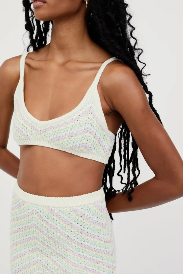 Women Corinna Bralette Lavender For Love and Lemons Knitwear