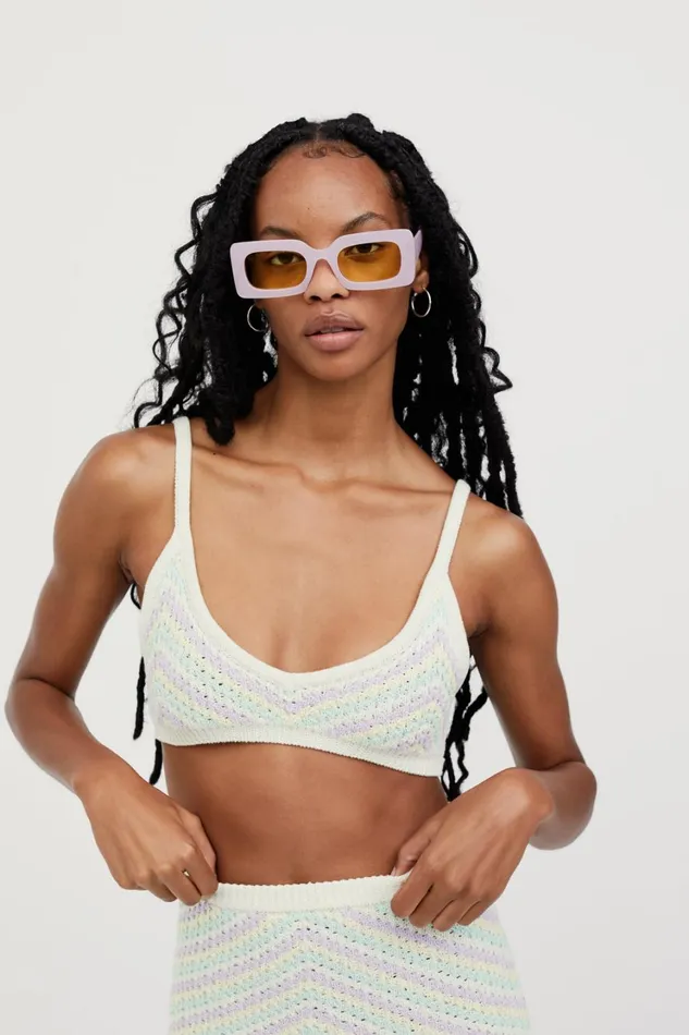 Women Corinna Bralette Lavender For Love and Lemons Knitwear