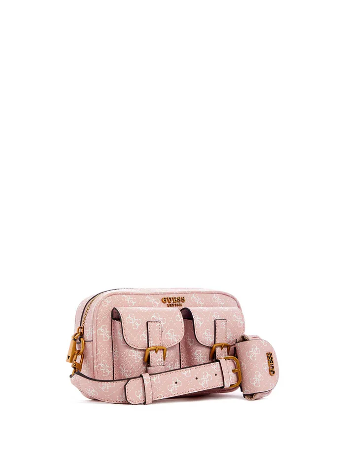 Women Crossbody GUESS Pink No Limit Logo Crossbody Bag