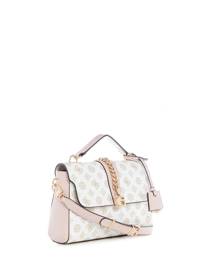 Women Crossbody GUESS White Logo Tiberia Crossbody Bag