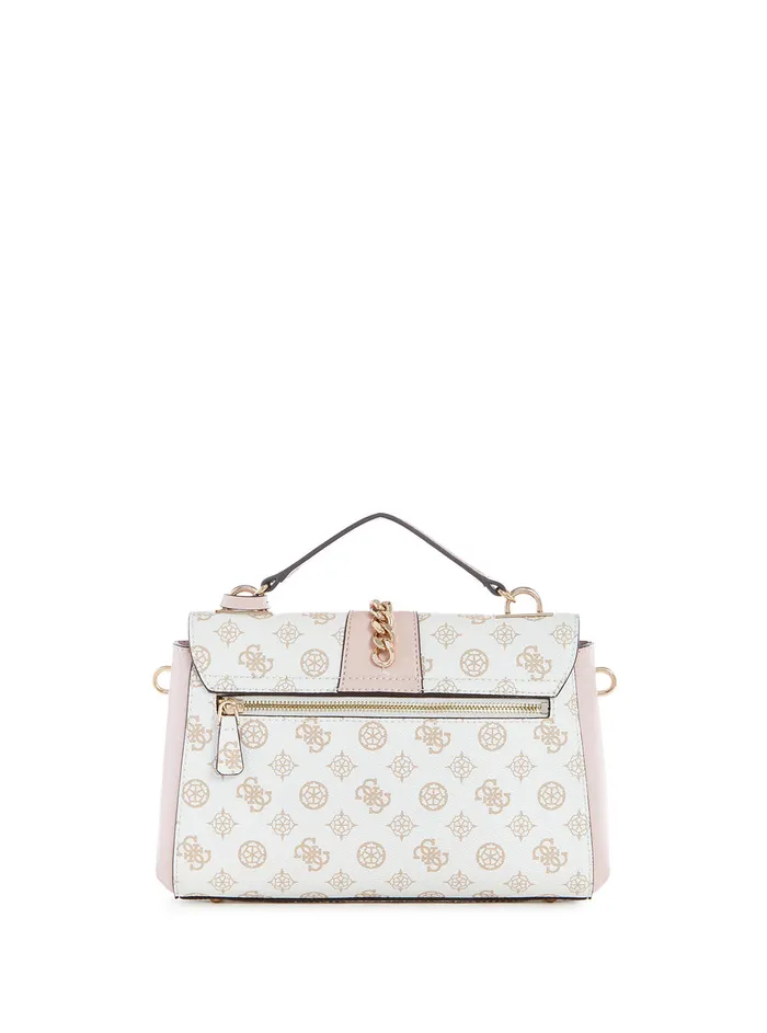 Women Crossbody GUESS White Logo Tiberia Crossbody Bag