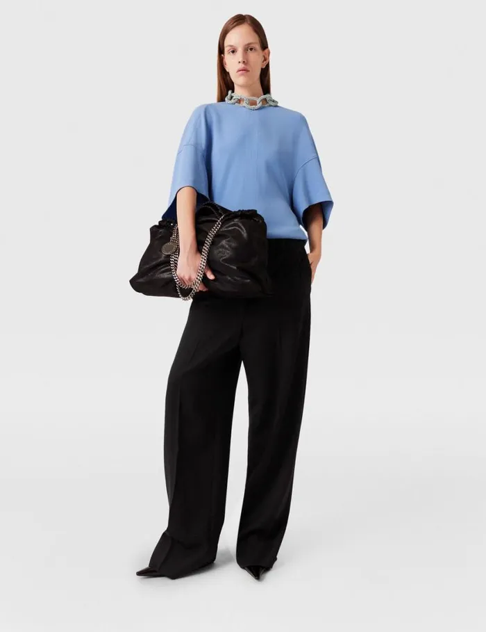 Women Crystal Chain ShortSleeve Top Iris Stella McCartney Shirts And Tops Women Crystal Chain ShortSleeve Top Iris Stella McCartney Shirts And Tops