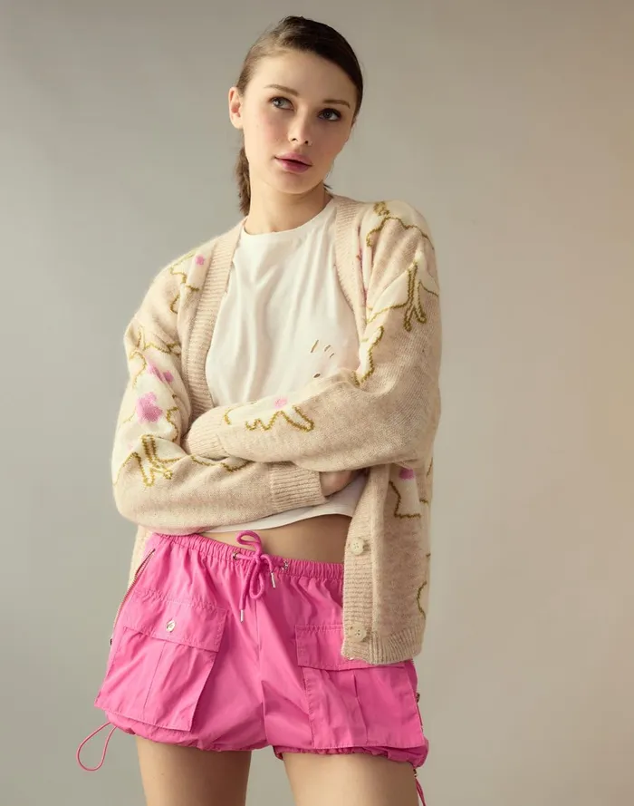 Women Cynthia Rowley Bottoms Nylon Cargo Shorts Htpnk Women Cynthia Rowley Bottoms Nylon Cargo Shorts Htpnk