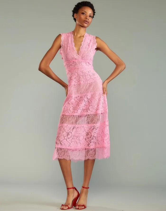Women Cynthia Rowley Dresses Audrey Lace Dress Pink Women Cynthia Rowley Dresses Audrey Lace Dress Pink