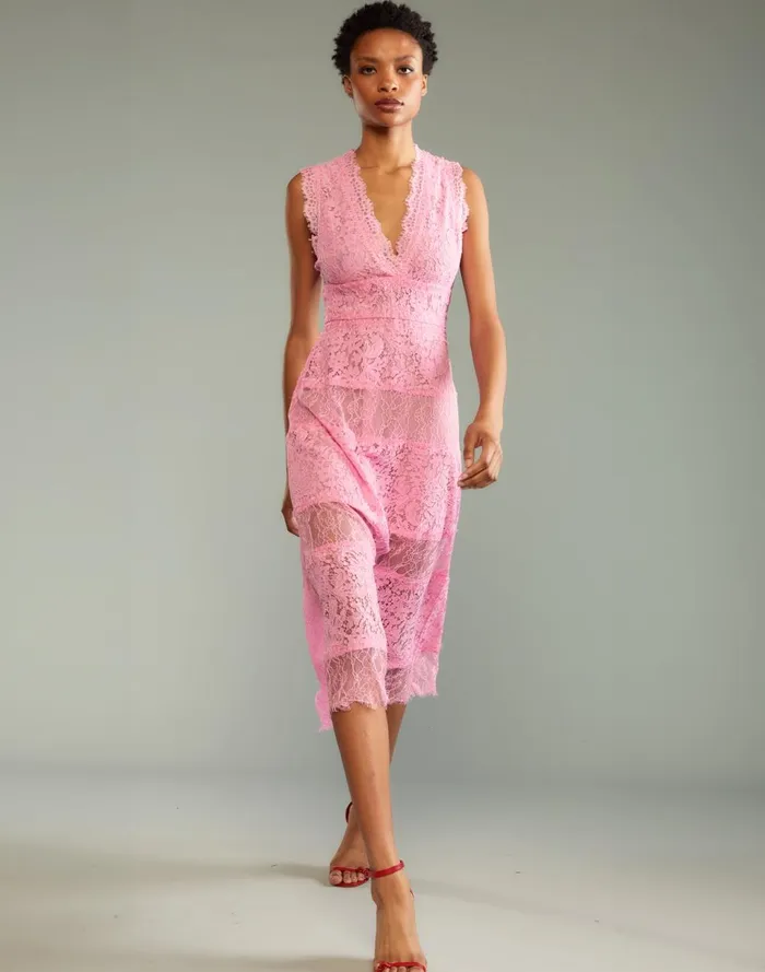 Women Cynthia Rowley Dresses Audrey Lace Dress Pink Women Cynthia Rowley Dresses Audrey Lace Dress Pink