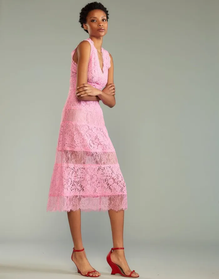 Women Cynthia Rowley Dresses Audrey Lace Dress Pink Women Cynthia Rowley Dresses Audrey Lace Dress Pink