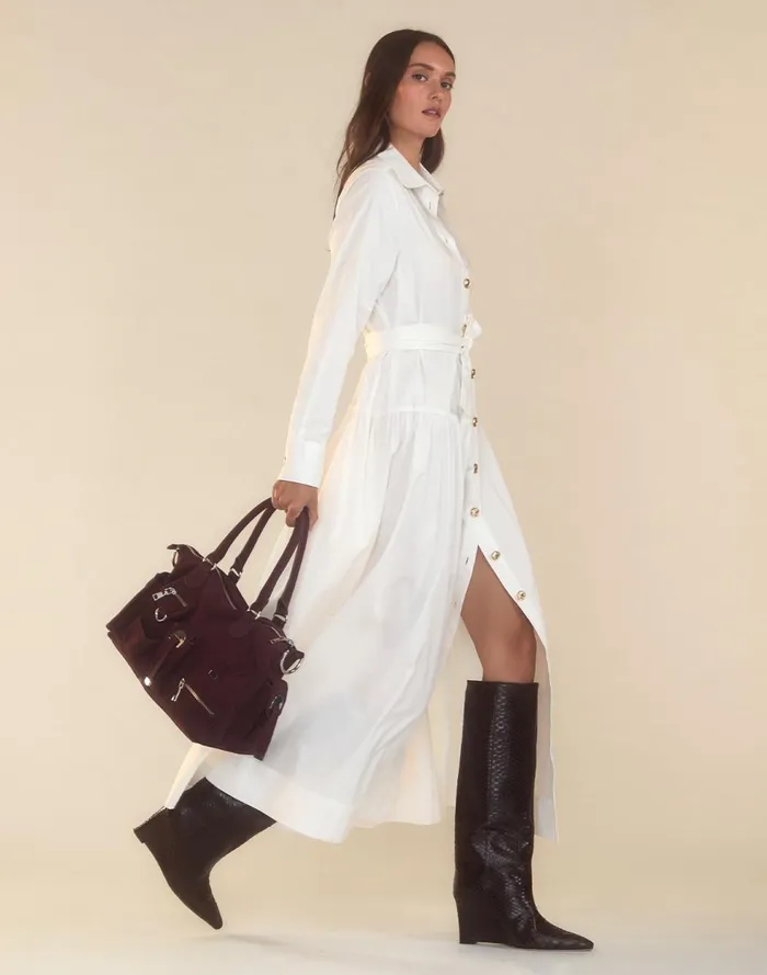 Women Cynthia Rowley Dresses Perennial Shirt Dress White Women Cynthia Rowley Dresses Perennial Shirt Dress White