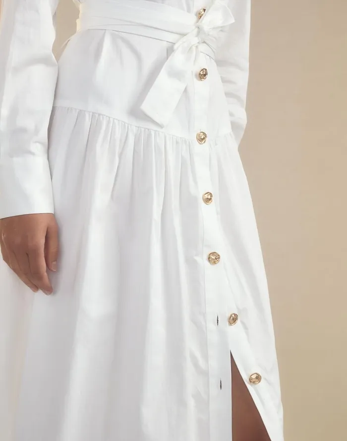 Women Cynthia Rowley Dresses Perennial Shirt Dress White Women Cynthia Rowley Dresses Perennial Shirt Dress White