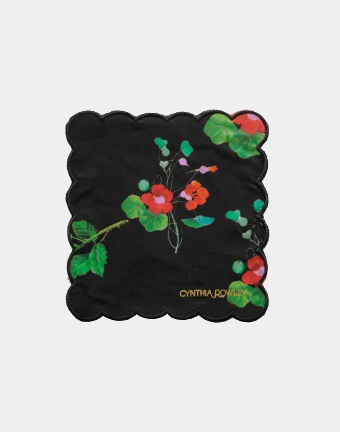 Women Cynthia Rowley Home Scallop Embroidered Edge Cocktail Napkin Blkfl Women Cynthia Rowley Home Scallop Embroidered Edge Cocktail Napkin Blkfl