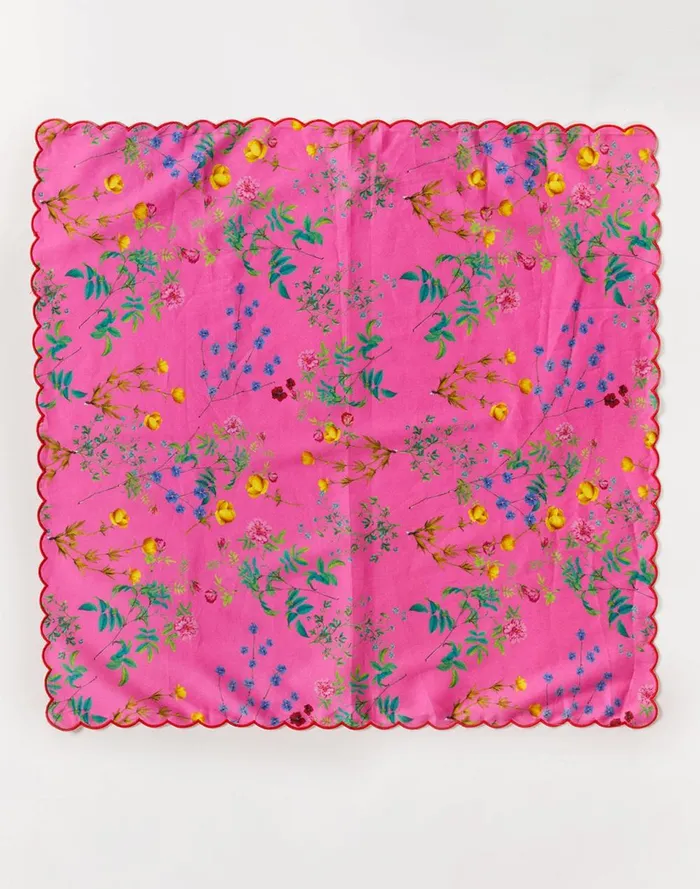 Women Cynthia Rowley Home Scallop Embroidered Edge Dinner Napkin Pnkmt