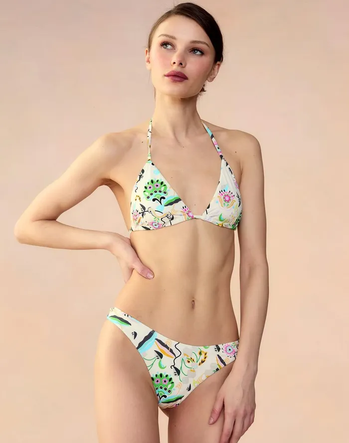 Women Cynthia Rowley Swim Baia Bikini Top Whtfl Women Cynthia Rowley Swim Baia Bikini Top Whtfl
