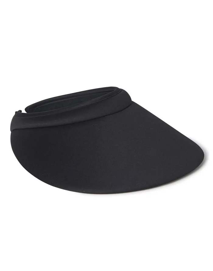 Women Cynthia Rowley Swim Bonded Visor Black