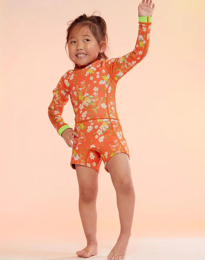 Women Cynthia Rowley Swim Kids Floral Wetsuit Orgmt