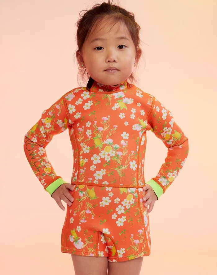 Women Cynthia Rowley Swim Kids Floral Wetsuit Orgmt