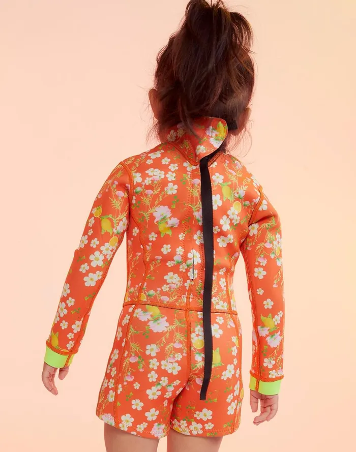 Women Cynthia Rowley Swim Kids Floral Wetsuit Orgmt