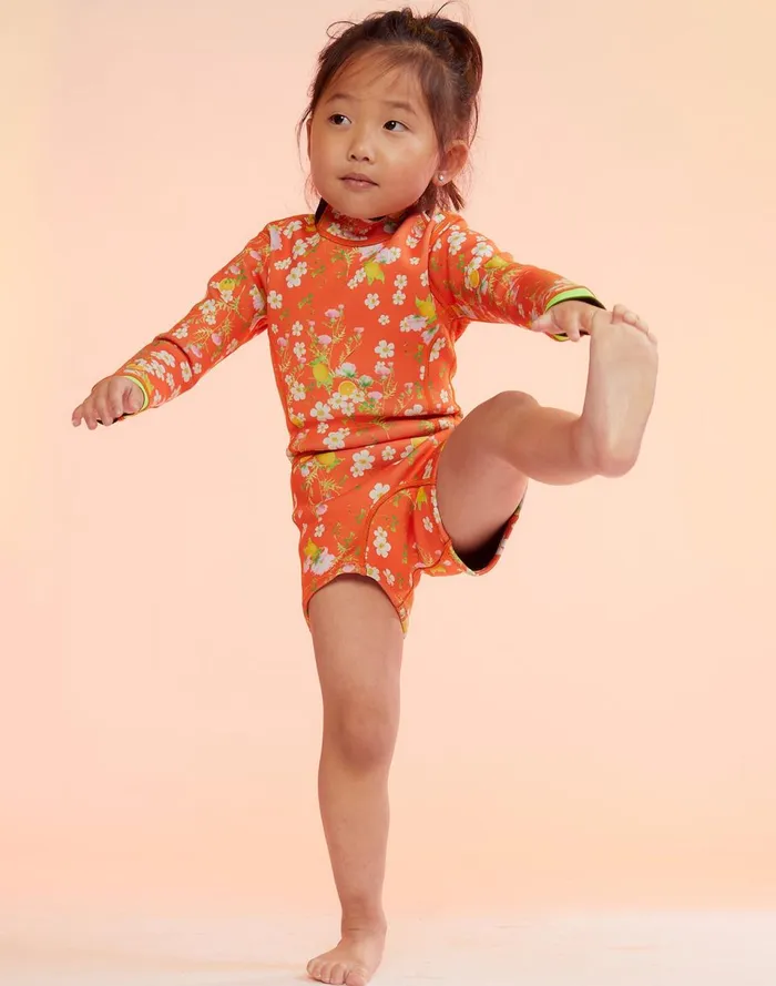 Women Cynthia Rowley Swim Kids Floral Wetsuit Orgmt