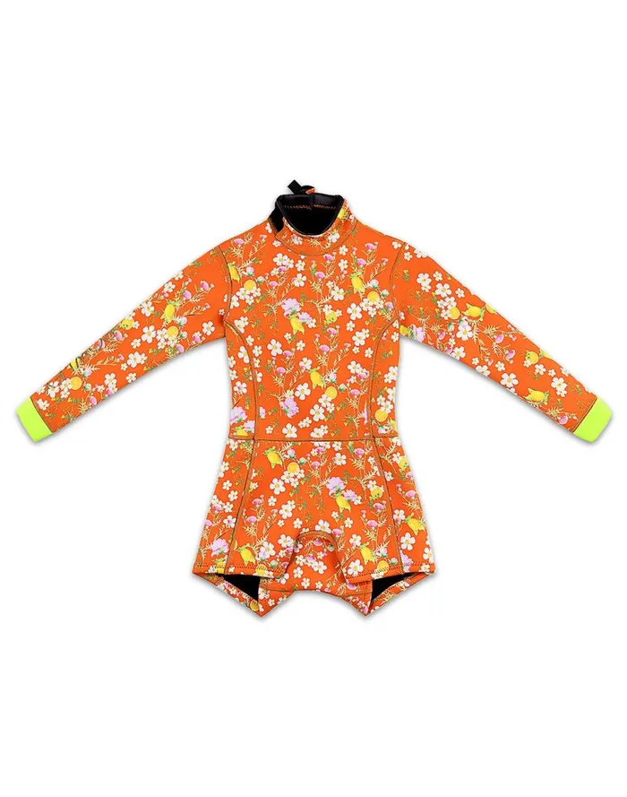 Women Cynthia Rowley Swim Kids Floral Wetsuit Orgmt