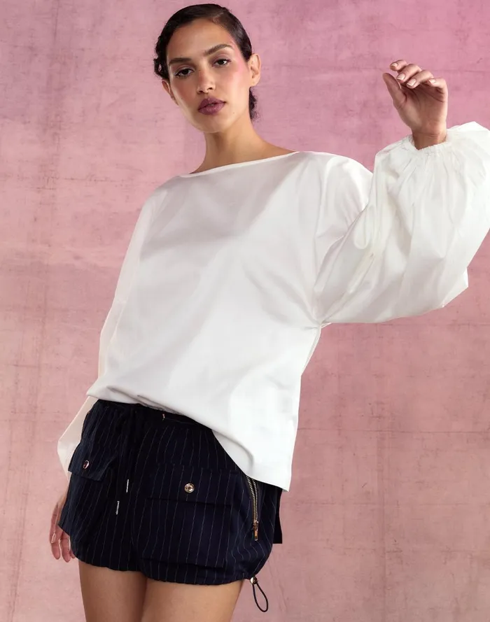 Women Cynthia Rowley Tops Geneva Cotton Blouse White Women Cynthia Rowley Tops Geneva Cotton Blouse White