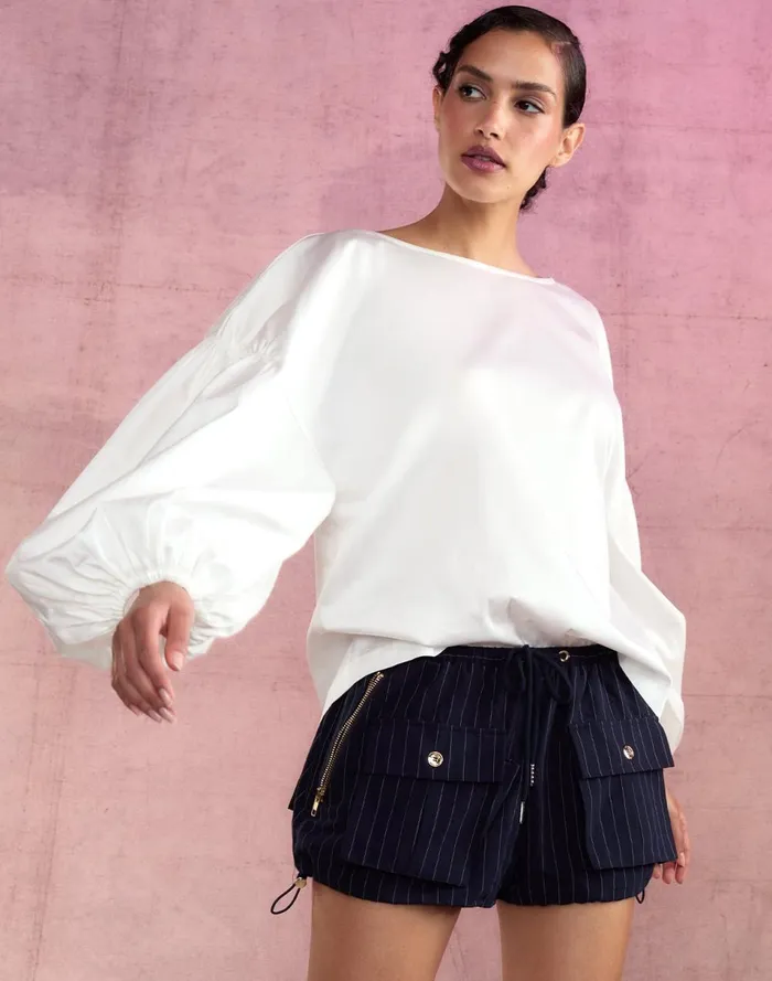 Women Cynthia Rowley Tops Geneva Cotton Blouse White Women Cynthia Rowley Tops Geneva Cotton Blouse White