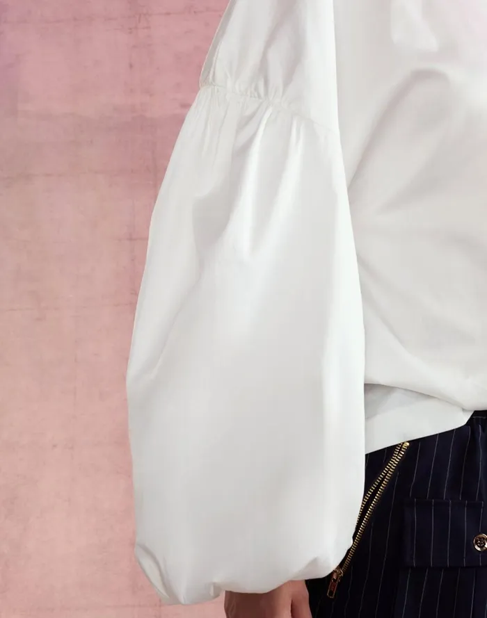 Women Cynthia Rowley Tops Geneva Cotton Blouse White Women Cynthia Rowley Tops Geneva Cotton Blouse White