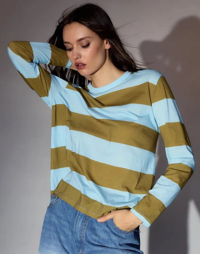 Women Cynthia Rowley Tops Long Sleeve Everyday Tee Blugr