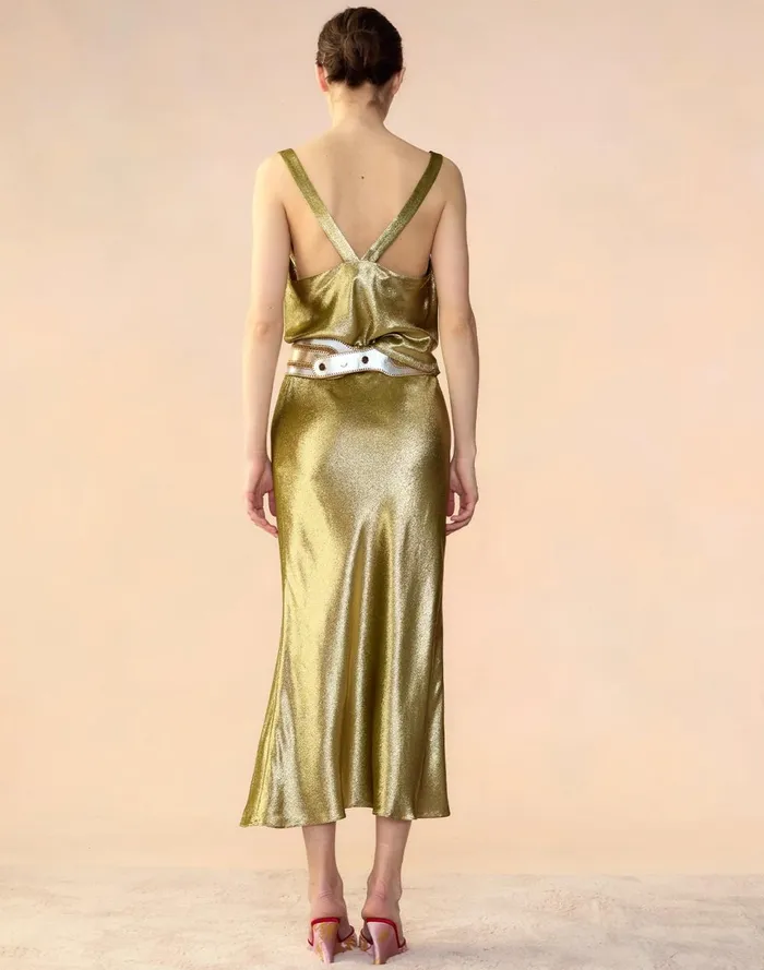 Women Cynthia Rowley Tops Shimmering Siren Top Green