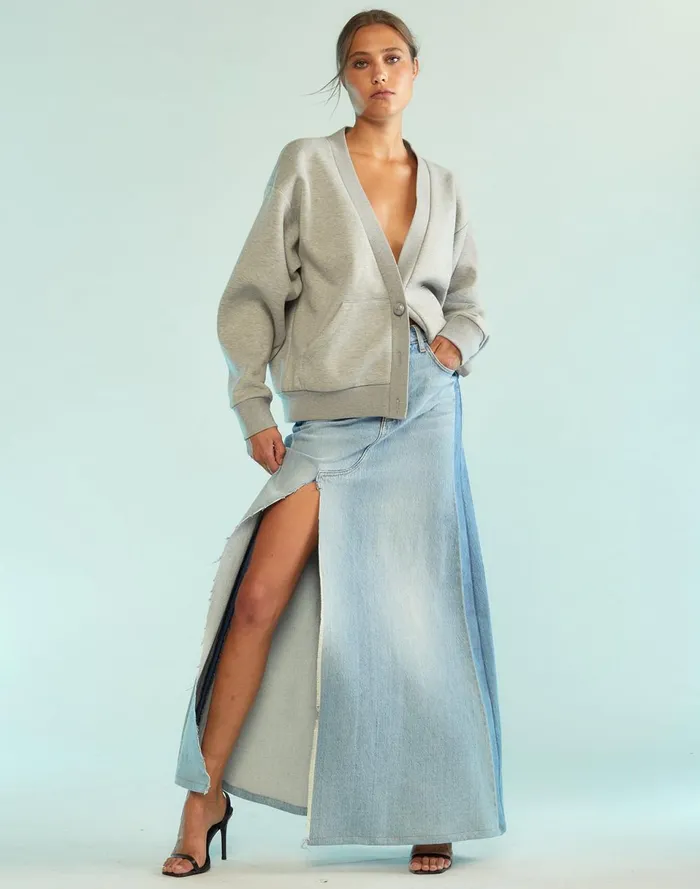 Women Cynthia Rowley Tops Sweatshirt Cardigan Hgrey Women Cynthia Rowley Tops Sweatshirt Cardigan Hgrey