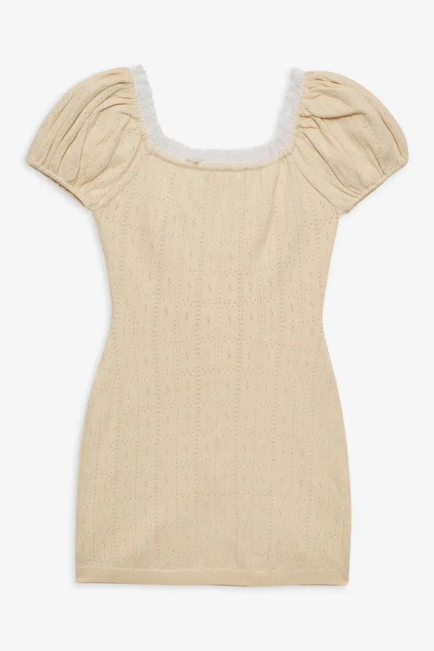Women Daniela Knit Mini Dress Ivory For Love and Lemons Dresses Women Daniela Knit Mini Dress Ivory For Love and Lemons Dresses