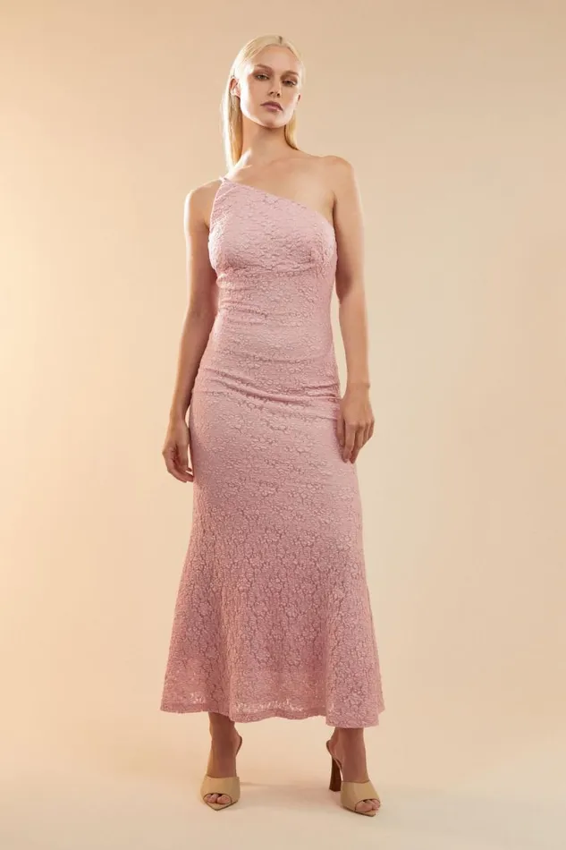 Women Day To Night Dresses Bardot Albie Knit Maxi Dress In Candy Pink Candy Pink