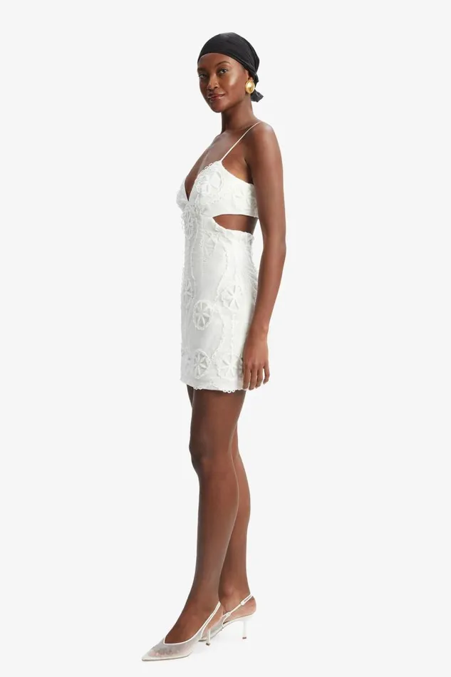 Women Day To Night Dresses Bardot Loressa Lace Mini Dress In Orchid White Orchid White Women Day To Night Dresses Bardot Loressa Lace Mini Dress In Orchid White Orchid White