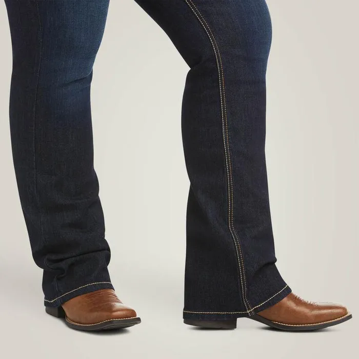 Women Denim Ariat REAL Mid Rise Arrow Fit Jocelyn Boot Cut Jean Nashville