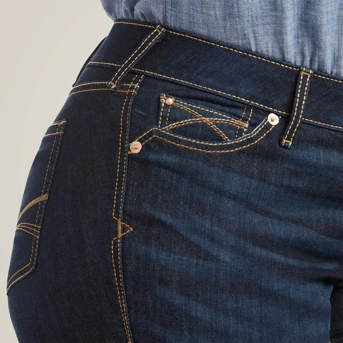 Women Denim Ariat REAL Mid Rise Arrow Fit Jocelyn Boot Cut Jean Nashville
