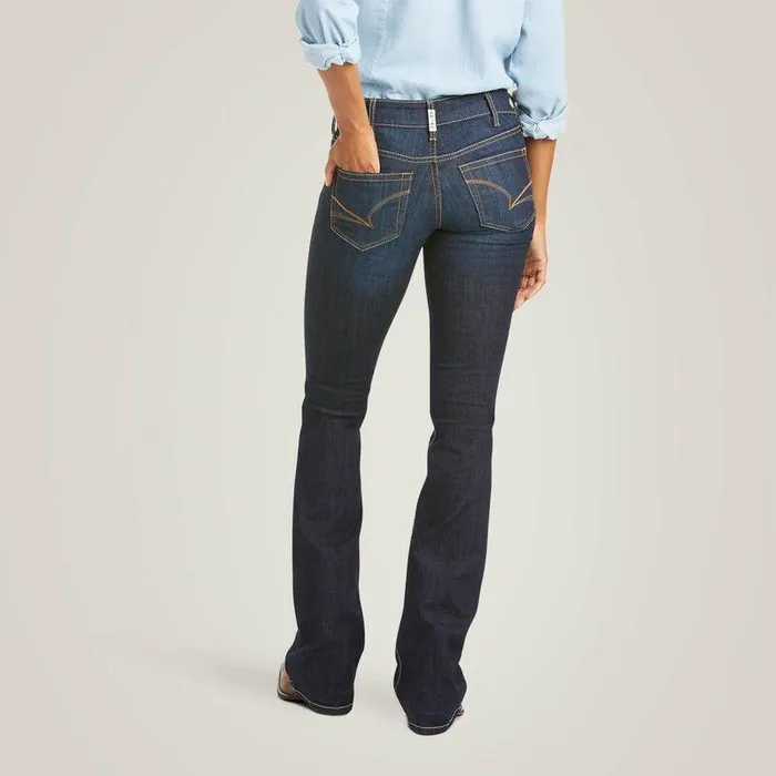 Women Denim Ariat REAL Mid Rise Arrow Fit Jocelyn Boot Cut Jean Nashville