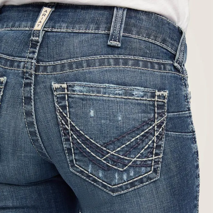 Women Denim Ariat REAL Mid Rise Raquel Boot Cut Jean Canadian