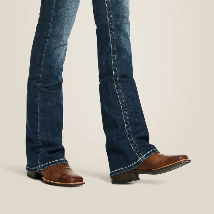 Women Denim Ariat REAL Mid Rise Stretch Entwined Festival Boot Cut Jean Festival Blue Women Denim Ariat REAL Mid Rise Stretch Entwined Festival Boot Cut Jean Festival Blue