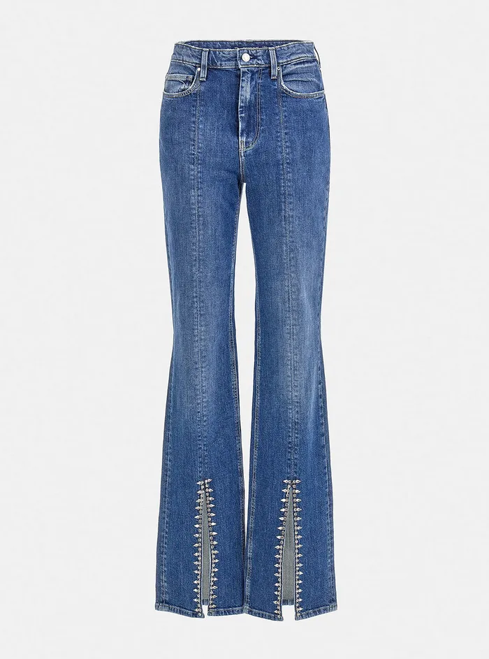 Women Denim GUESS Eco Highrise 80s Straight Split Denim Jeans In Enlinghtment Wash Women Denim GUESS Eco Highrise 80s Straight Split Denim Jeans In Enlinghtment Wash
