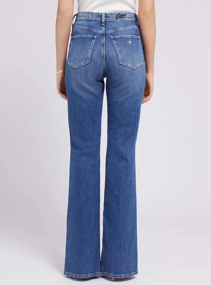 Women Denim GUESS Eco Highrise 80s Straight Split Denim Jeans In Enlinghtment Wash Women Denim GUESS Eco Highrise 80s Straight Split Denim Jeans In Enlinghtment Wash