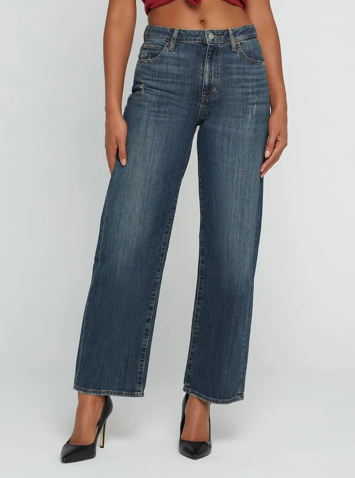 Women Denim GUESS Eco Highrise 90s Boyfriend Denim Jeans In Waterton Blue Wash