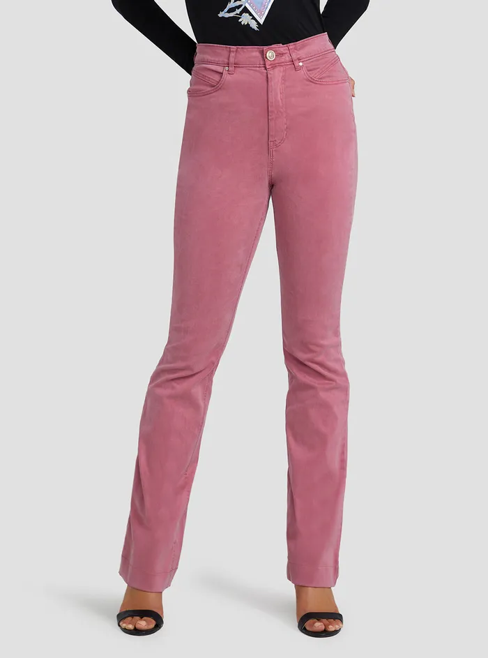 Women Denim GUESS Eco Highrise Skinny Fit Pop 70s Denim Jeans In Antique Mauve Wash