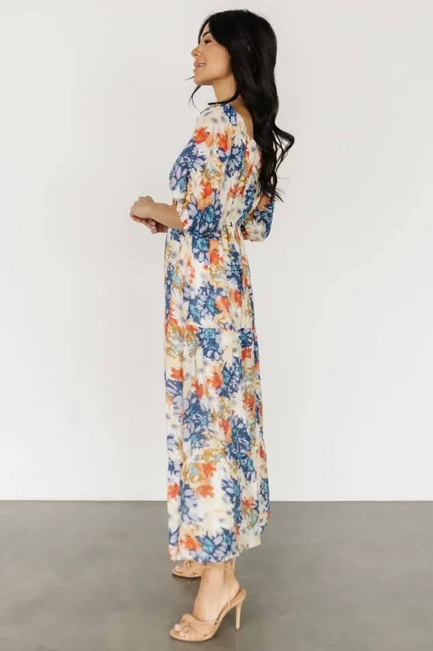 Women Denton Midi Dress Blue Multi Baltic Born Midi Dresses Women Denton Midi Dress Blue Multi Baltic Born Midi Dresses
